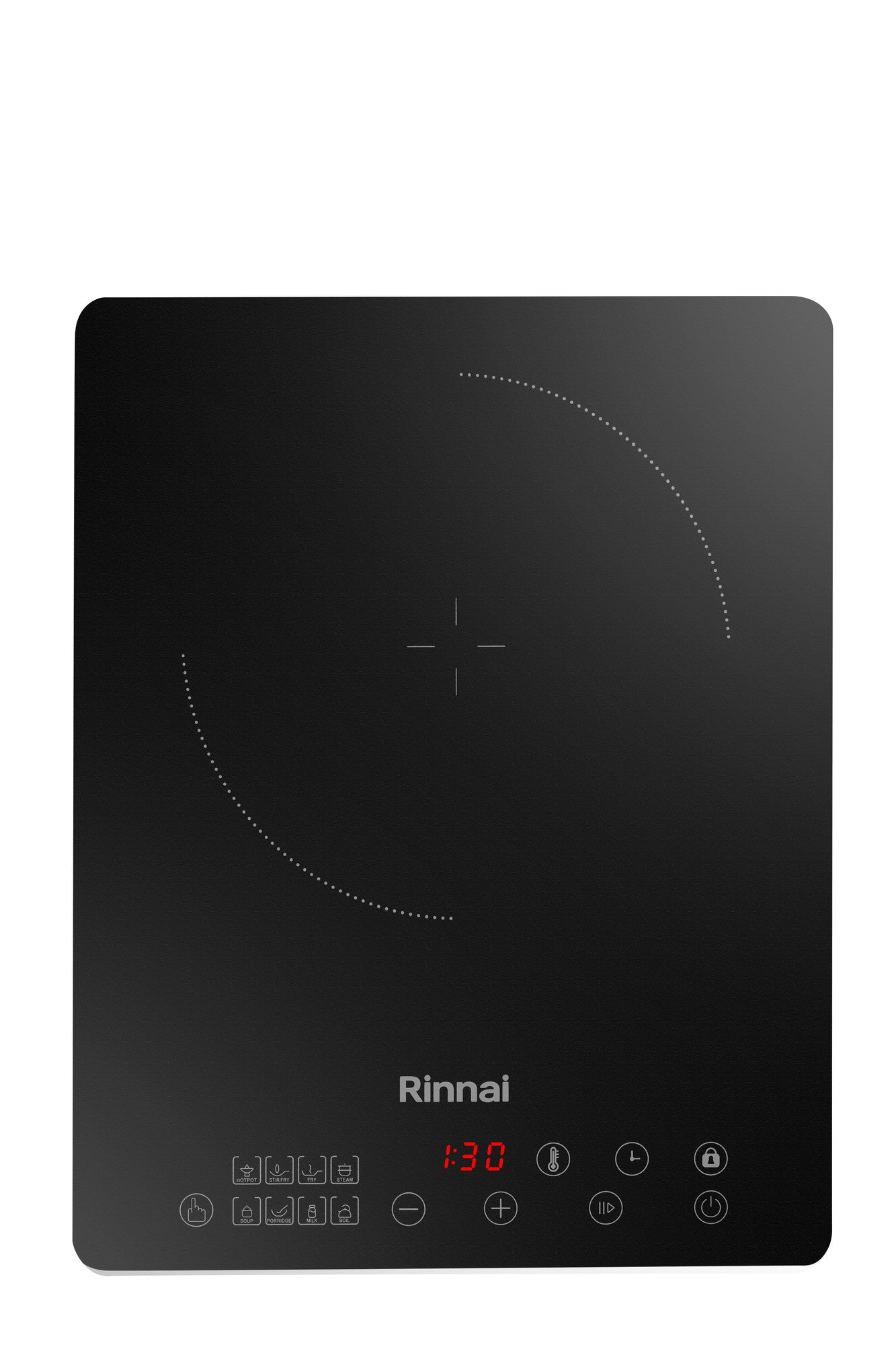 Rinnai RC-I31B portable induction cooker, single zone 2000w, 280 mm wide, further view 2