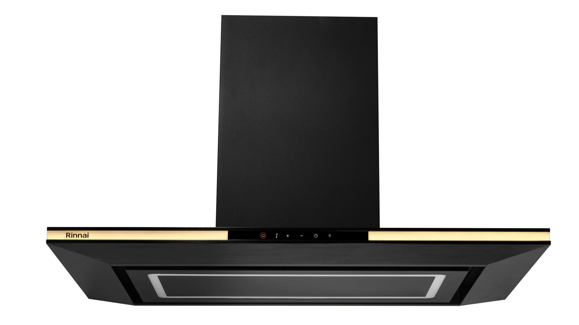 Rinnai RH-C1059-PBR 90cm plasma filter chimney cooker hood, matt black, 898 mm wide
