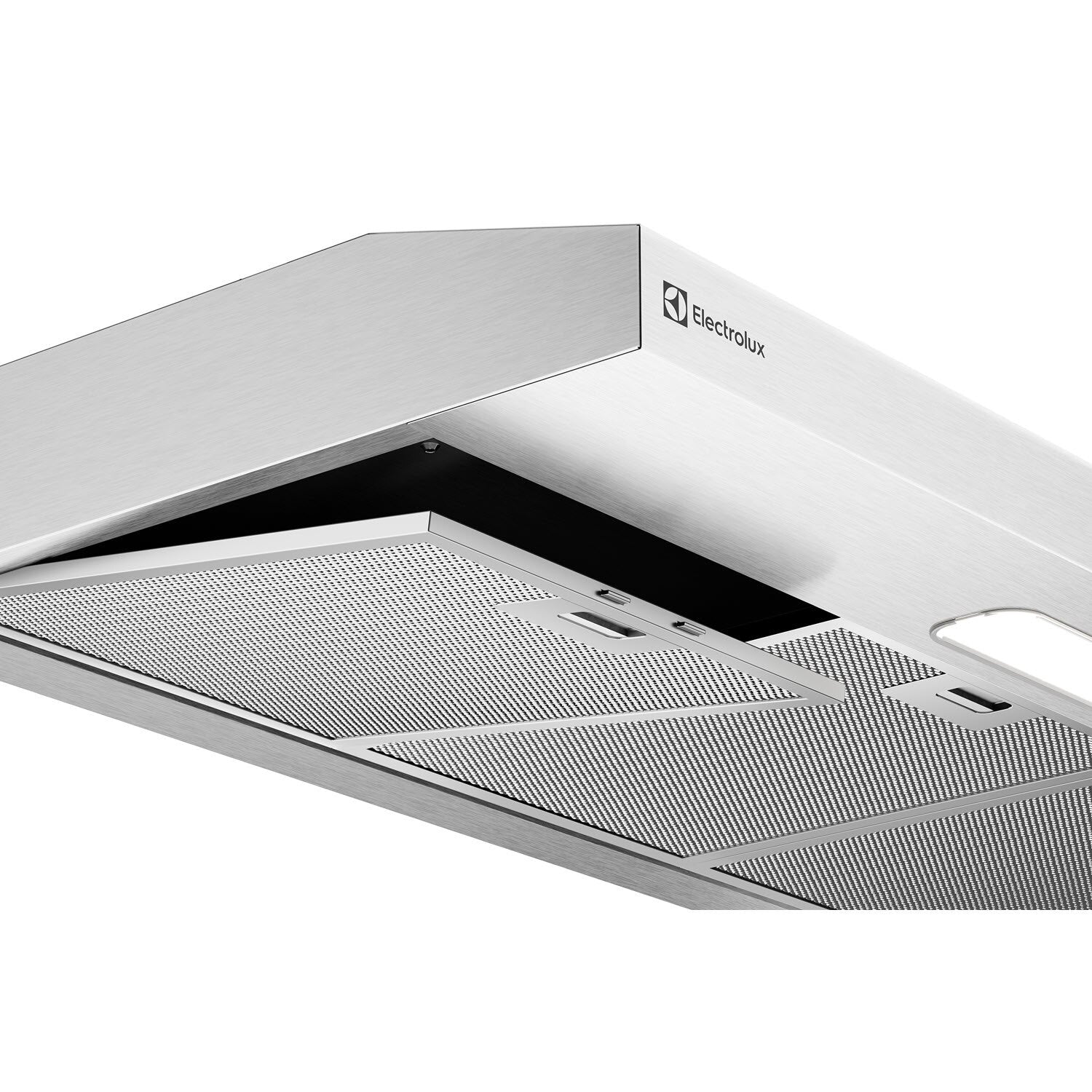 ECF9214X extractor hood with grease filters shown open