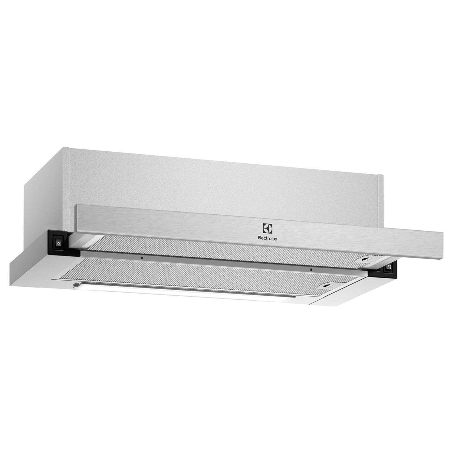 ECP6541X 60cm pull-out extractor hood, angled view with slide-out extended