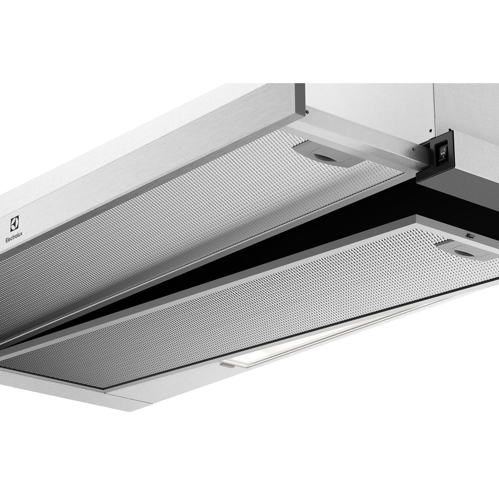 ECP9541X pull-out extractor hood with grease filters shown open